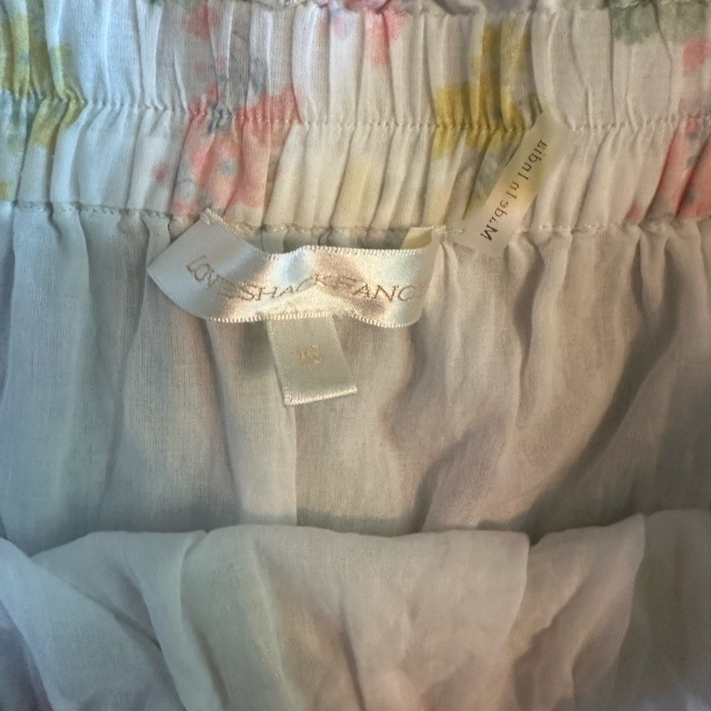 Love Shack Fancy Floral Tiered Mini Dress XS - Picture 3 of 6